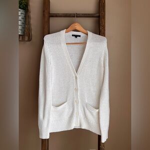 Brookes Brothers Cream Cardigan Sweater